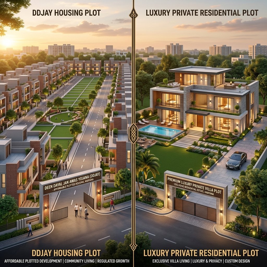 DDJAY vs Regular Residential Plots